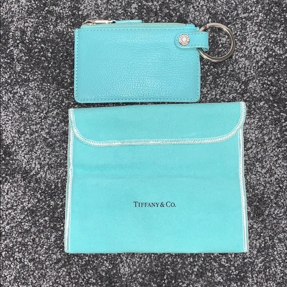 Tiffany & Co. Accessories - Tiffany & Co. Removable key ring zippered pouch